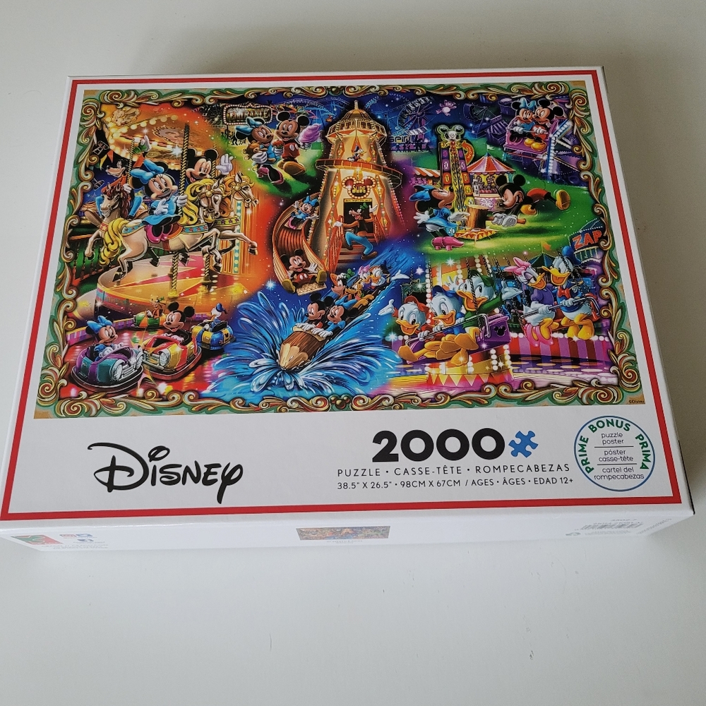 Ceaco DISNEY Mickey’s Carnival | 2000 Piece Puzzle | Mickey Mouse | Made in USA